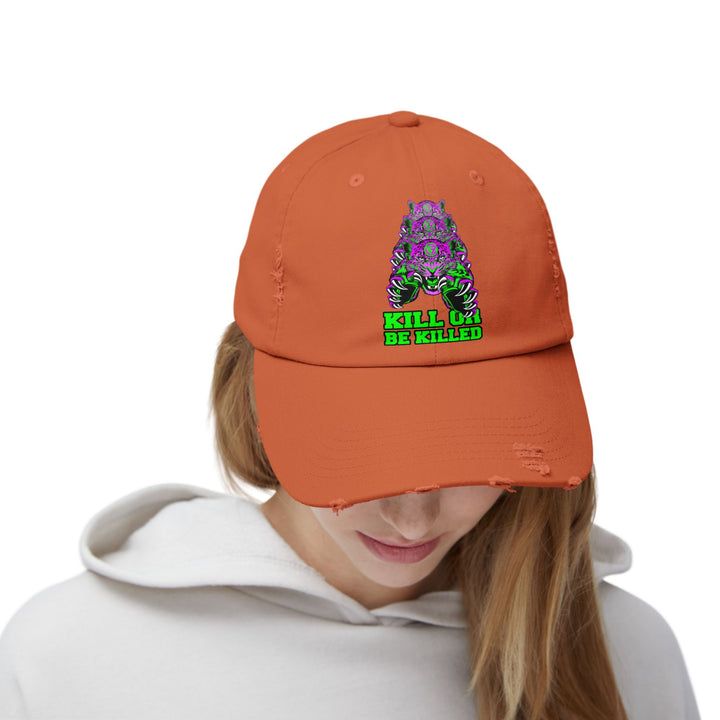 CG LEAPOARD PURPLE GREEN /KILL OR BE KILLED CAP