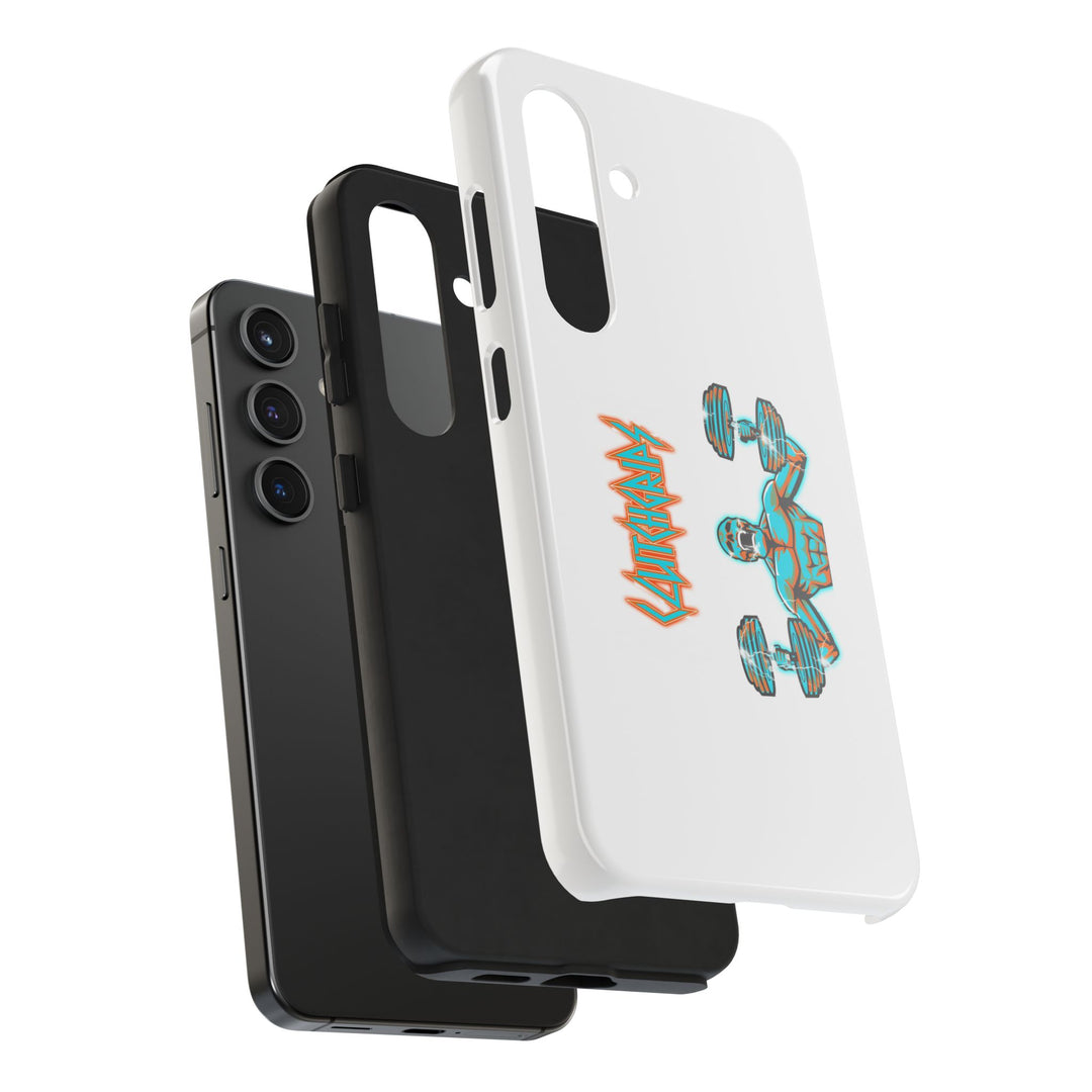 RIDE THE LIGHTNING MIAMI COLORS AQUA ORANGE PHONE CASE/CLUTCHGRIPS