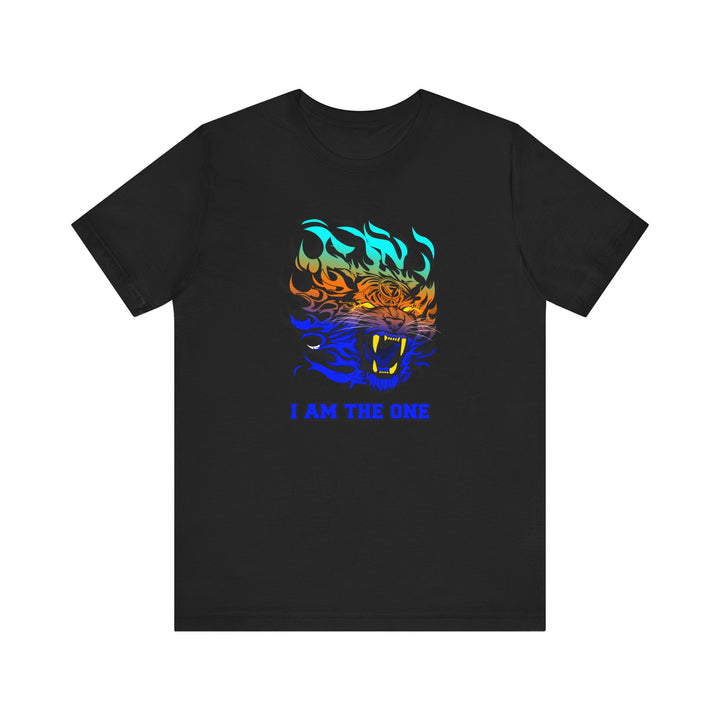 TIGER FLAME BLUE ORANGE AQUA FADE/I AM THE ONE