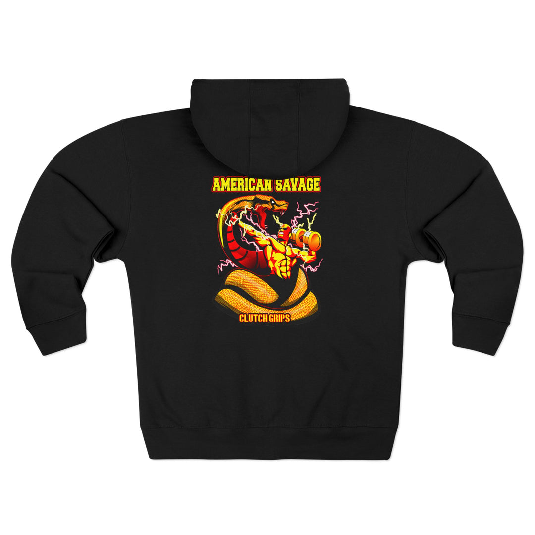 CG MAC VS SNAKE GOLD RED  /AMERICAN SAVAGE ZIP UP