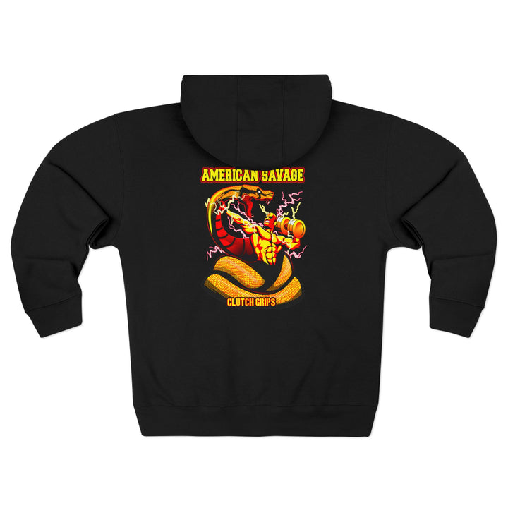CG MAC VS SNAKE GOLD RED  /AMERICAN SAVAGE ZIP UP