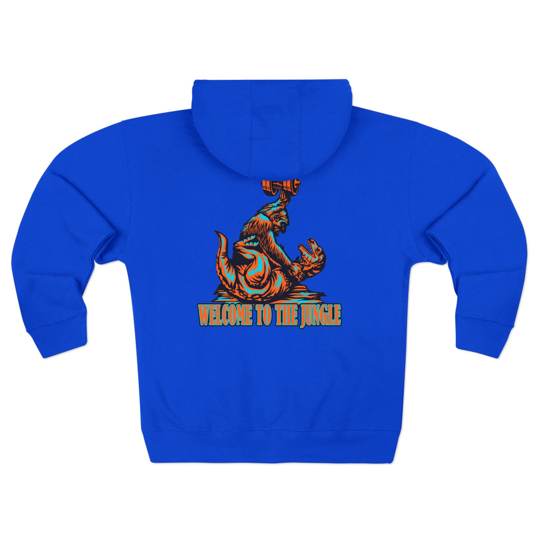 CG APE VS ZILLA RED MIAMI COLORS /WELCOME TO THE JUNGLE ZIP UP