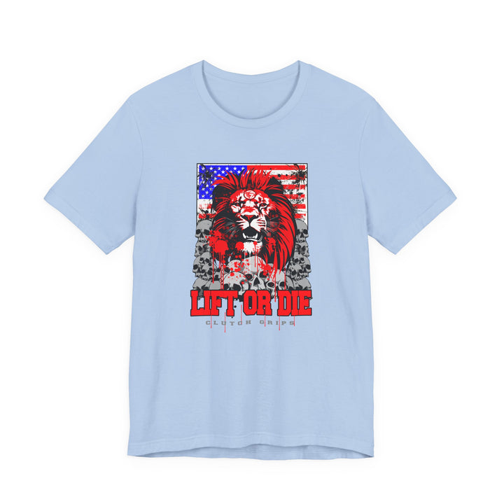 LIONHEART USA FLAG RED WHITE BLUE /LIFT OR DIE