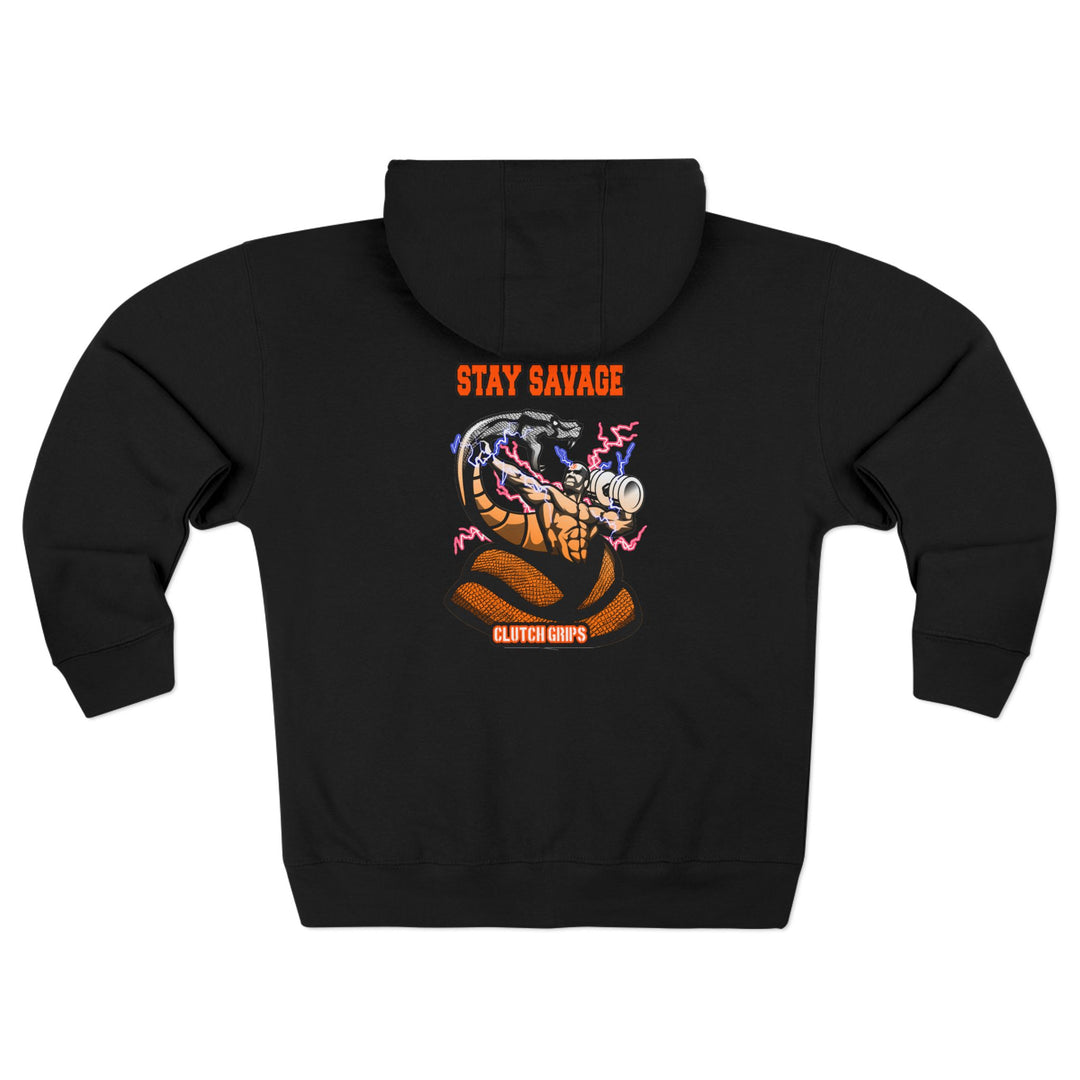 MAC VS SNAKE ORANGE WHITE FADE /STAY SAVAGE ZIP UP