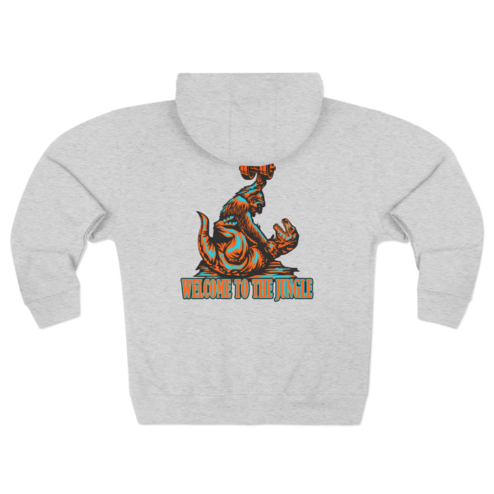 CG APE VS ZILLA RED MIAMI COLORS /WELCOME TO THE JUNGLE ZIP UP