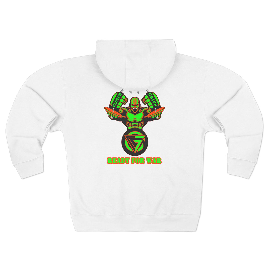 MAC SNAP GREEN ORANGE /READY FOR WAR ZIP UP