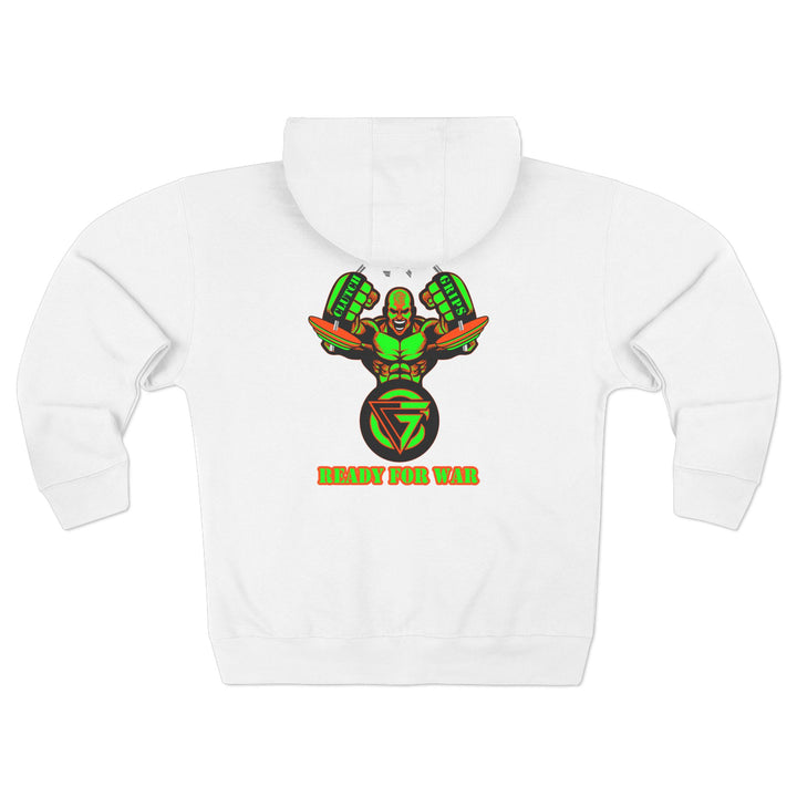 MAC SNAP GREEN ORANGE /READY FOR WAR ZIP UP