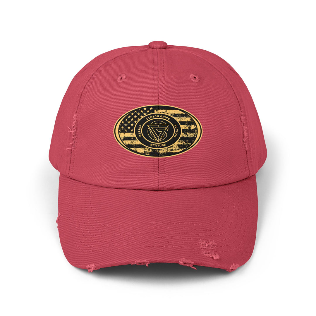 CG DESERT WAR DISTRESS OVAL FLAG CAP