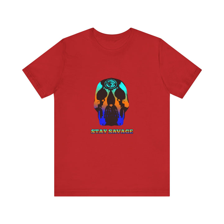 SKULLATOR BLUE ORANGE AQUA  /STAY SAVAGE