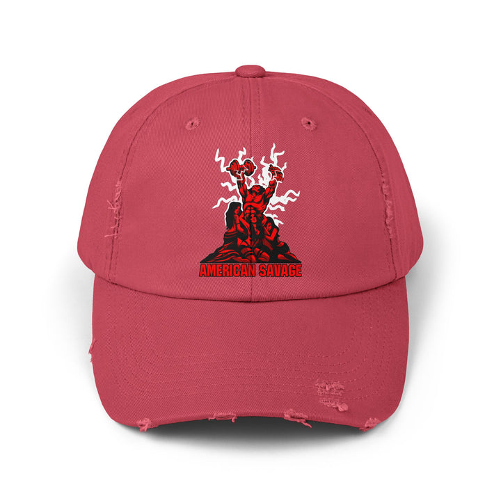 CG CONFIDENCE MAN RED/AMERICAN SAVAGE CAP