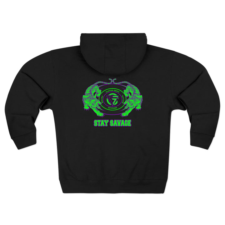 CG TIGER VS TIGER PURPLE GREEN /STAY SAVAGE ZIP UP