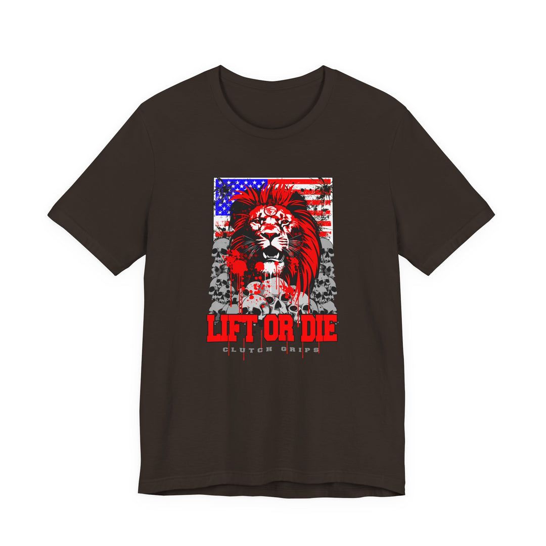LIONHEART USA FLAG RED WHITE BLUE /LIFT OR DIE