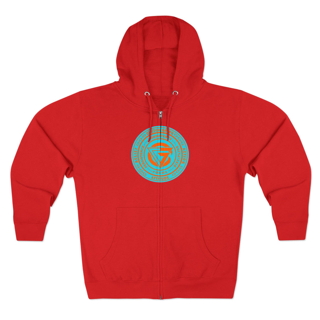 CG COLISEUM MAC VS LION MIAMI COLORS /READY FOR WAR ZIP UP