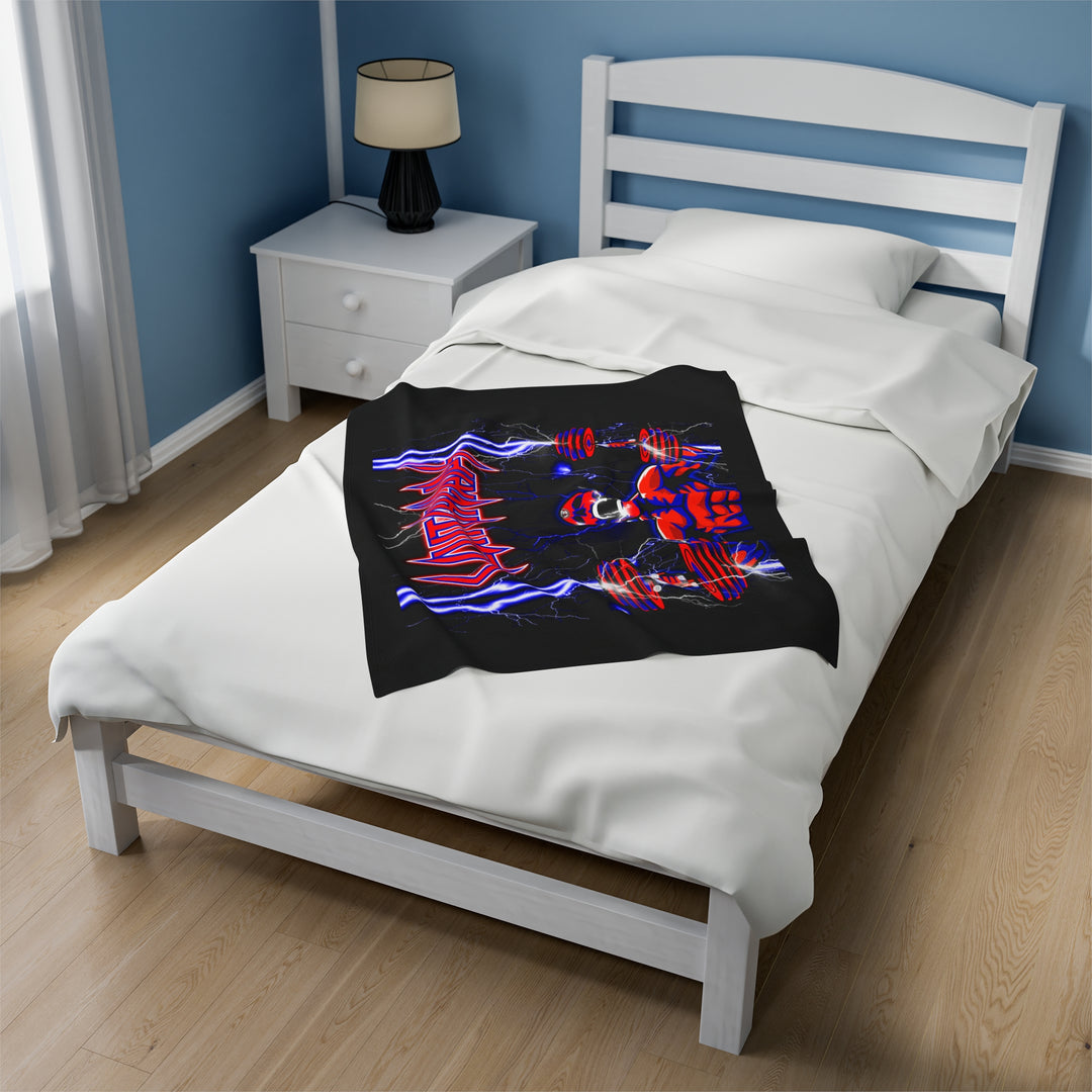 RIDE THE LIGHTNING RED BLUE /CLUTCHGRIPS BLANKET