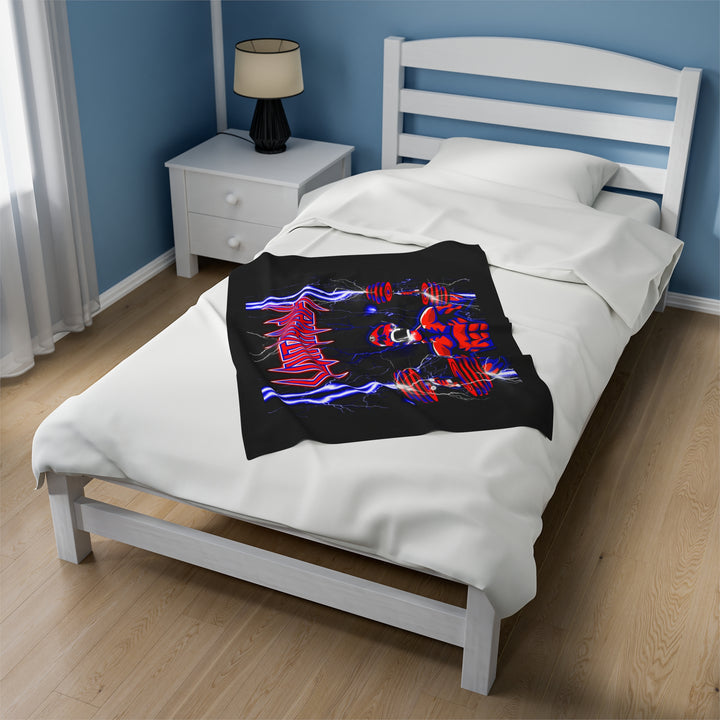 RIDE THE LIGHTNING RED BLUE /CLUTCHGRIPS BLANKET