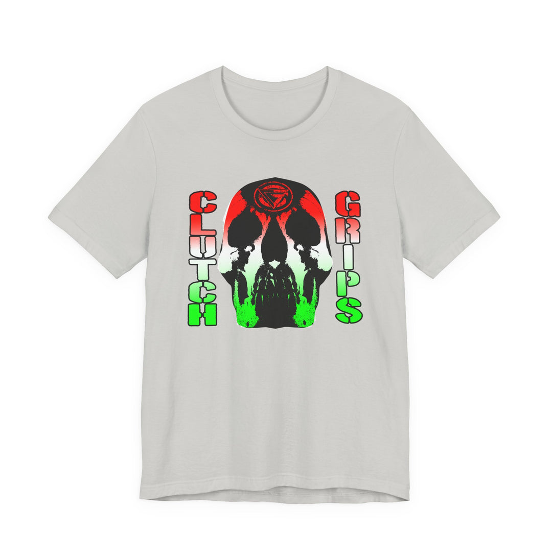 SKULLATOR RED WHITE GREEN FADE/CLUTCHGRIPS