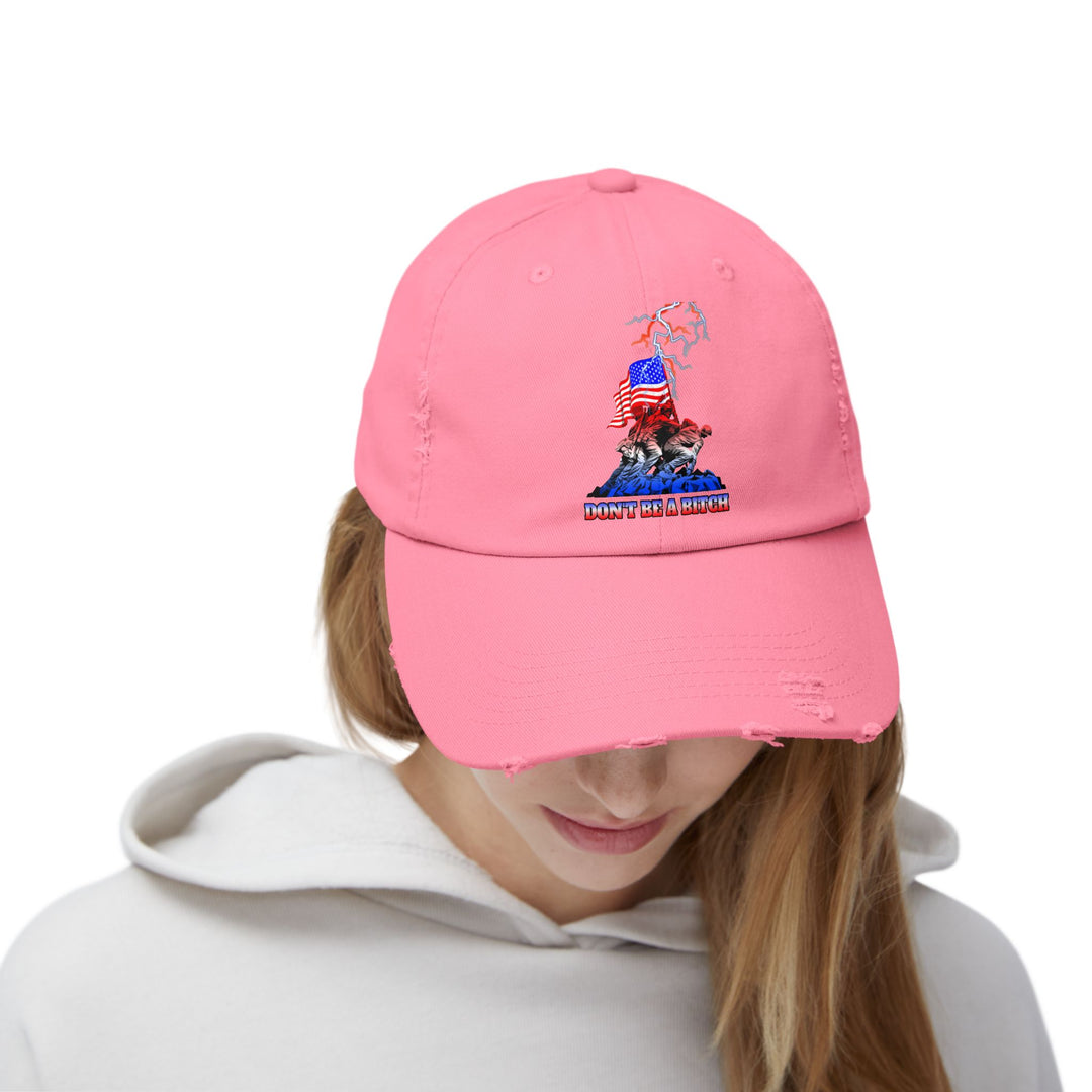 AMERICAN WARRIORS RED WHITE BLUE FADE/DONT BE A BITCH CAP