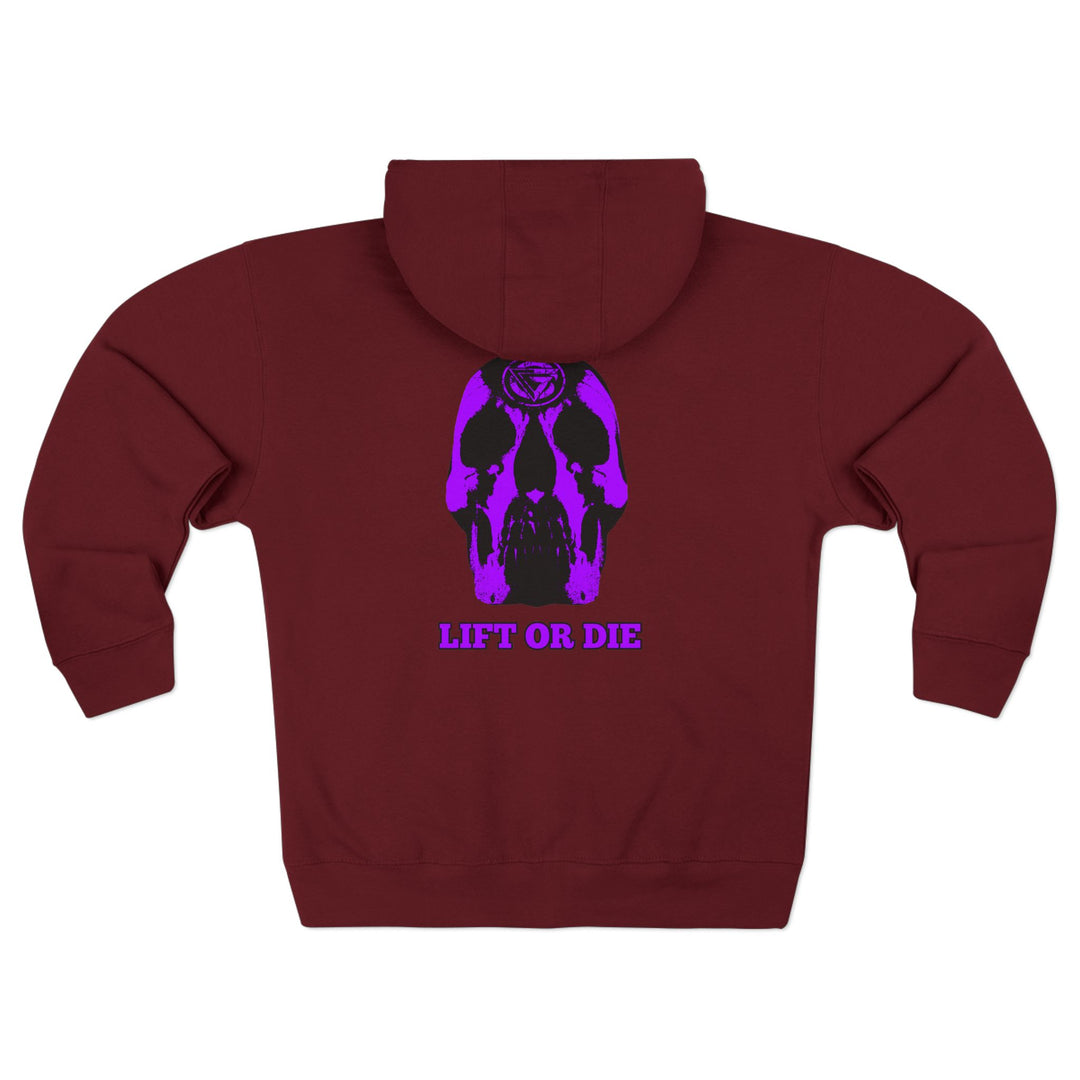 CG SKULL PURPLE/LIFT OR DIE ZIP UP
