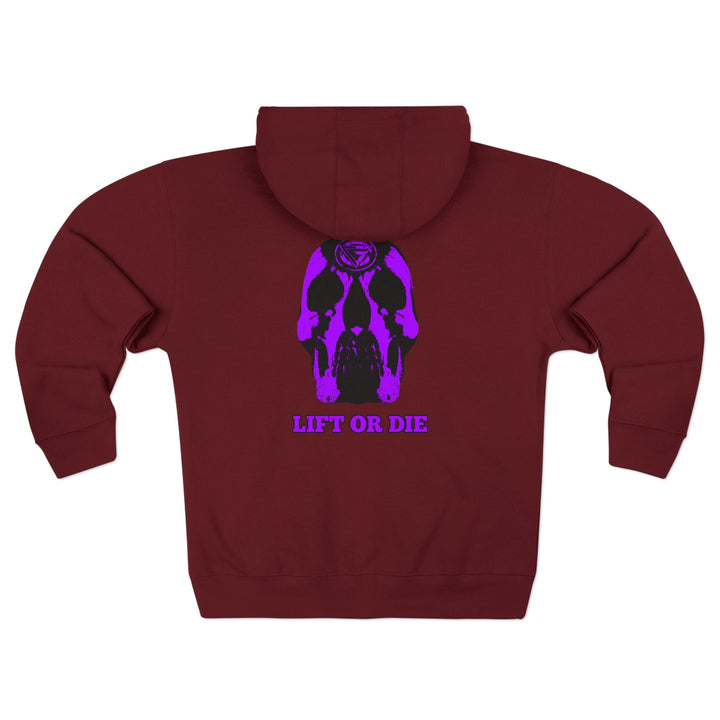 CG SKULL PURPLE/LIFT OR DIE ZIP UP