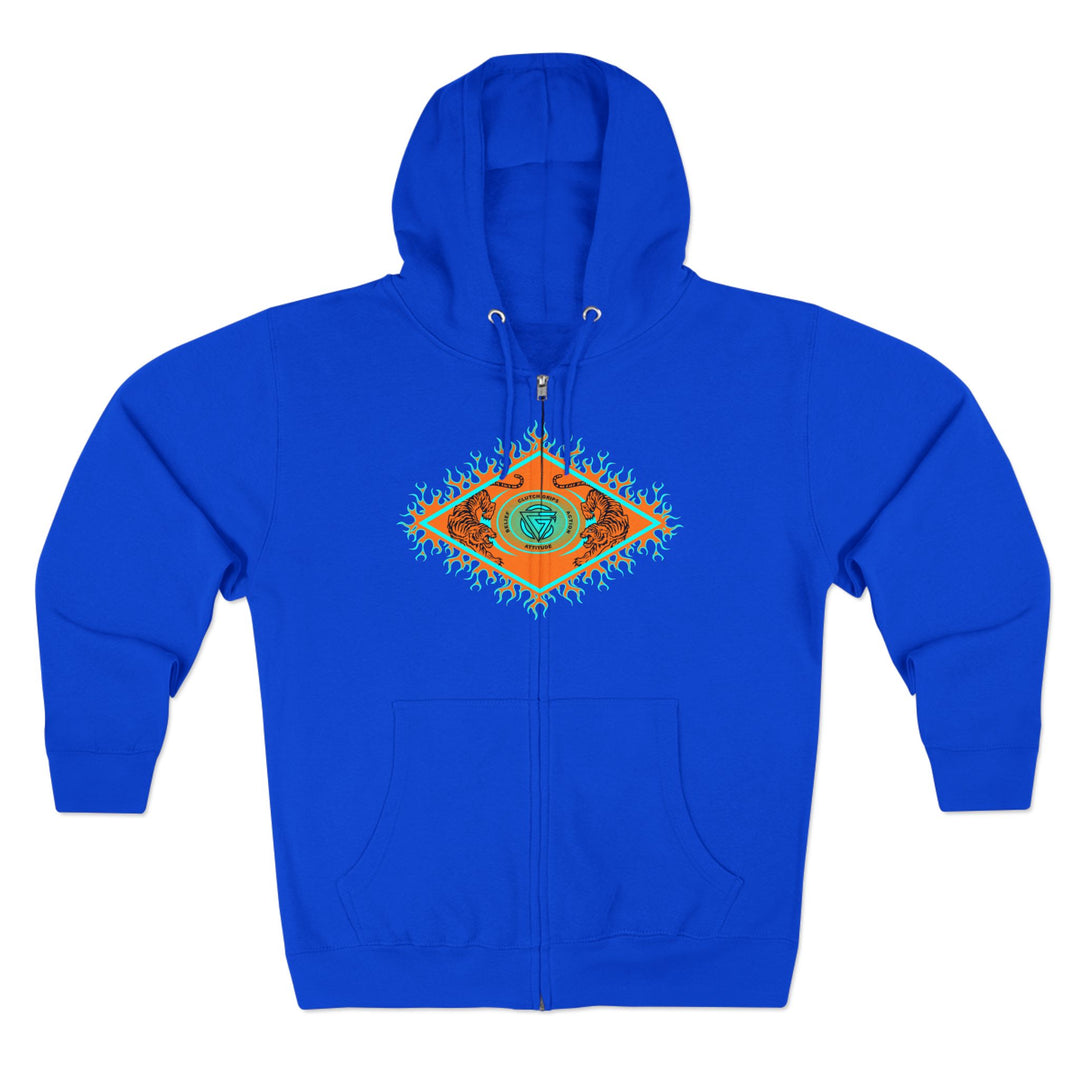 CG DIAMOND TIGER VS TIGER MIAMI AQUA ORANGE /CLUTCHGRIPS ZIP UP