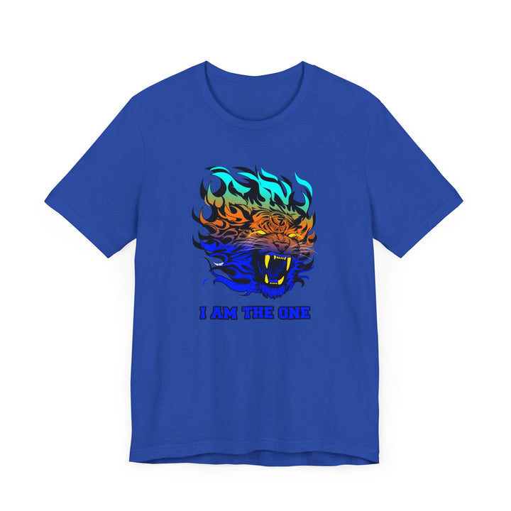 TIGER FLAME BLUE ORANGE AQUA FADE/I AM THE ONE