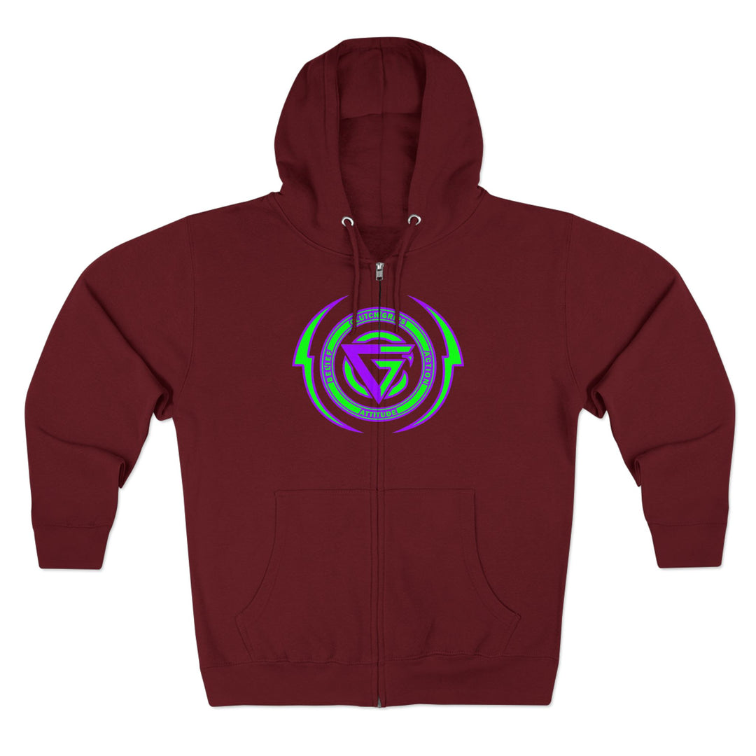 MAC SNAP PURPLE GREEN /STAY SAVAGE ZIP UP