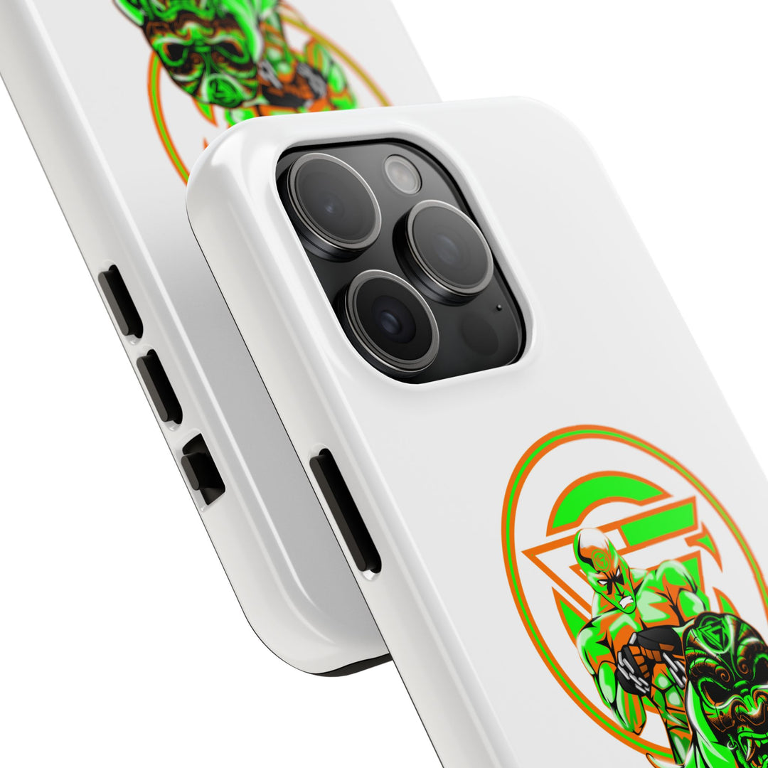 ANGRY DOG ORANGE GREEN PHONE CASE /LIFT OR DIE