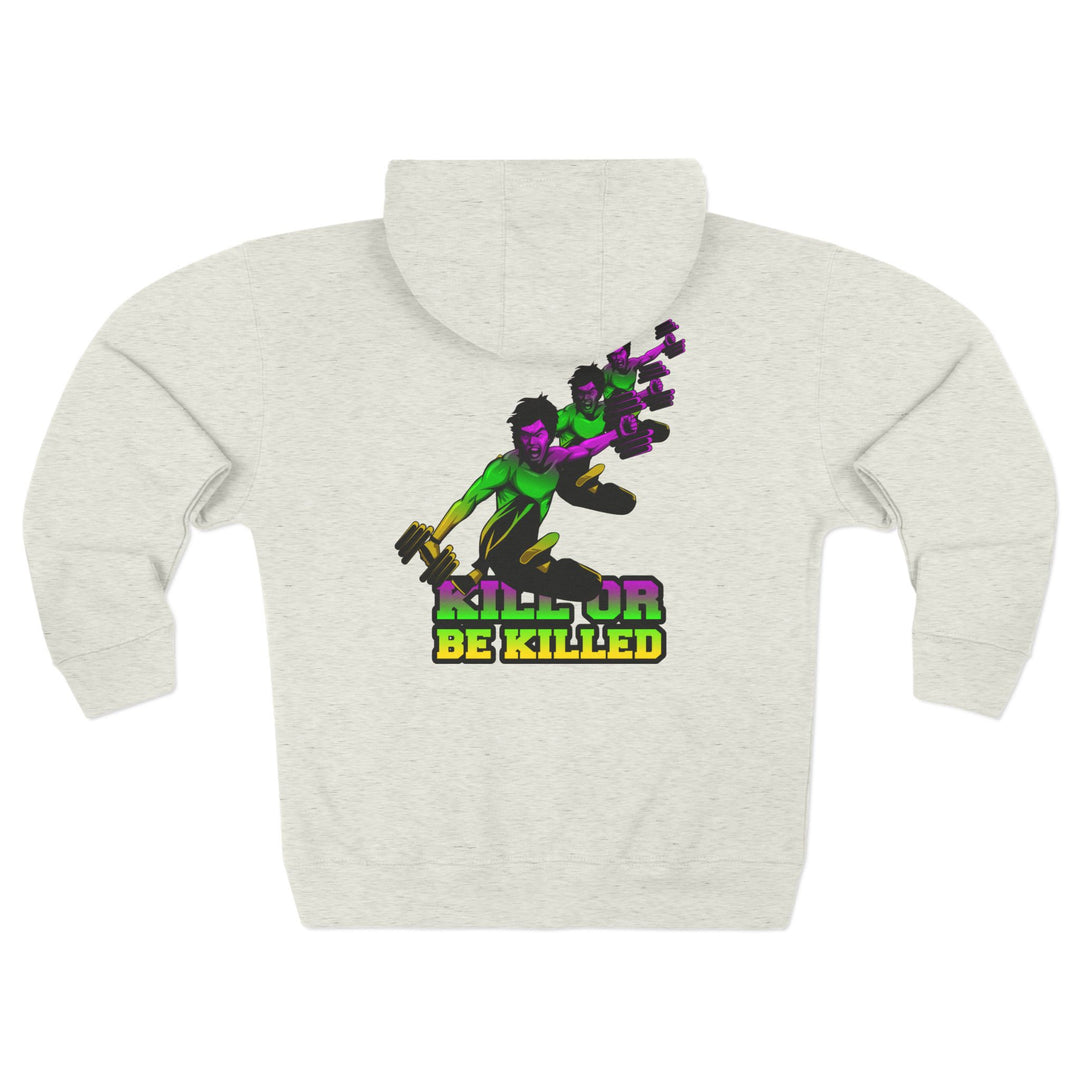 CG LIFT KICK YELLOW GREEN PURPLE FADE /KILL OR BE KILLED ZIP UP