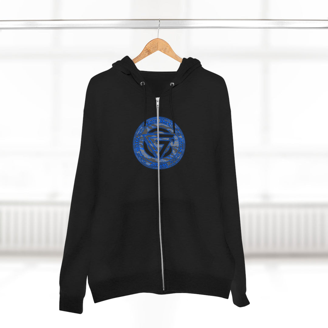 CG ANGRY DOG CAMO BLUE /STAY SAVAGE /ZIP UP