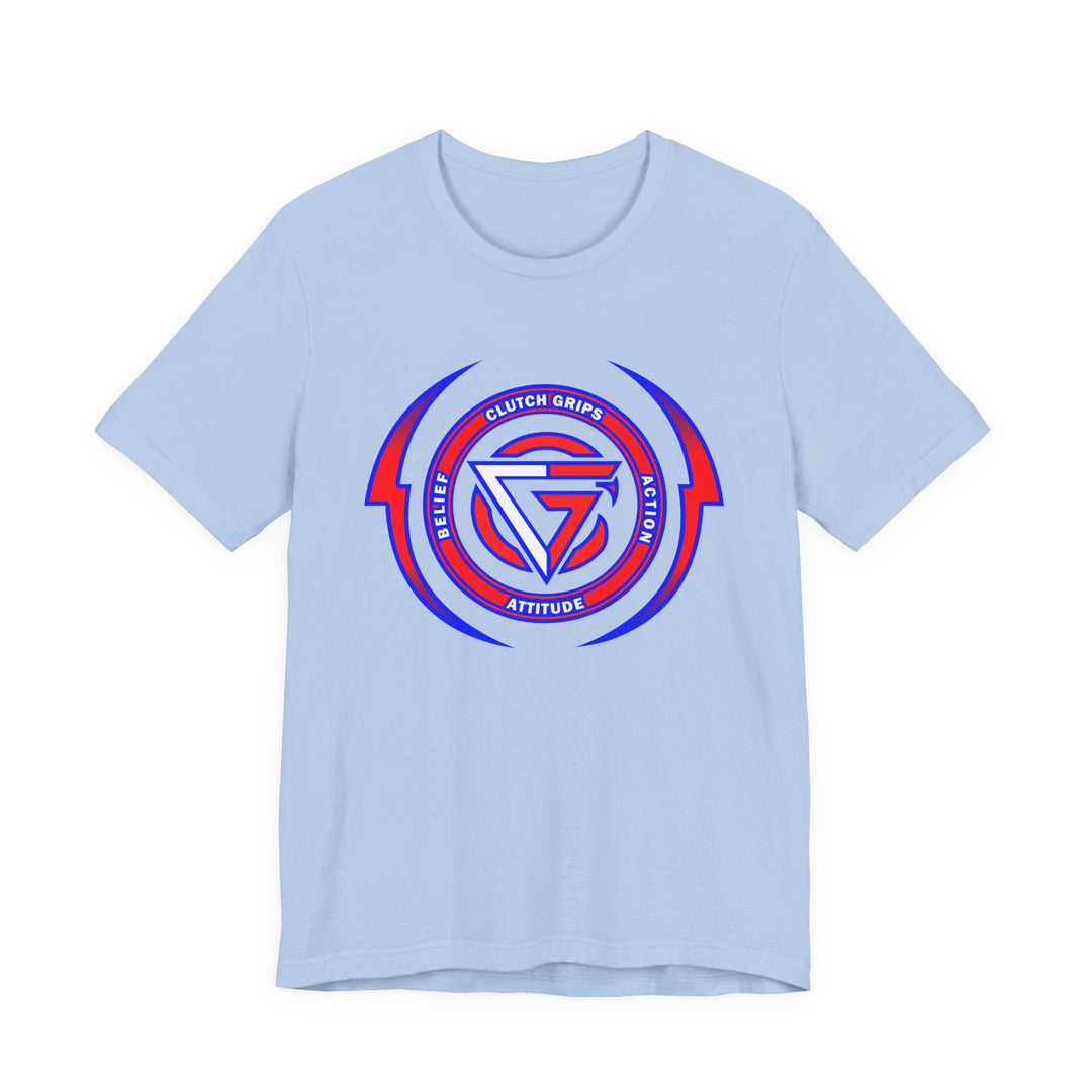 CG DBL ARCH LIGHTBOLT RED WHITE BLUE LOGO