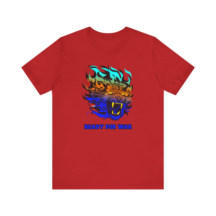 TIGER FLAME BLUE ORANGE AQUA FADE/READY FOR WAR