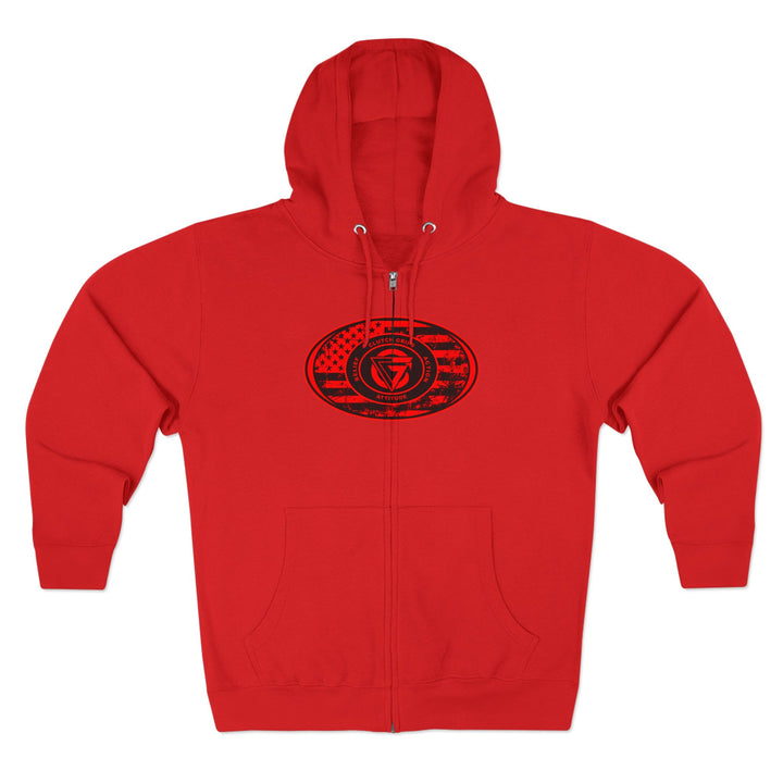 CG OUTLAW RED BLACK /DONT BE A BITCH ZIP UP