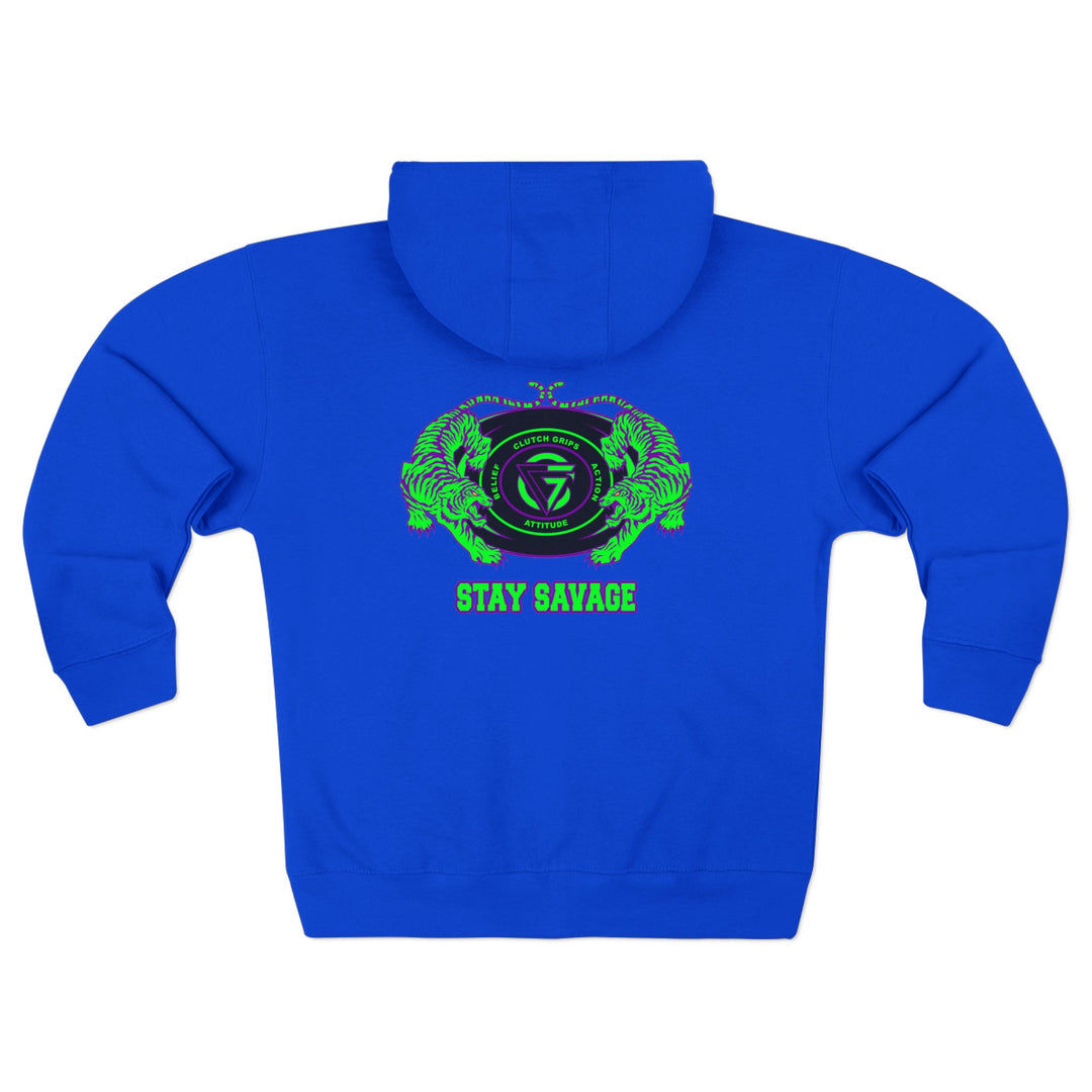 CG TIGER VS TIGER PURPLE GREEN /STAY SAVAGE ZIP UP