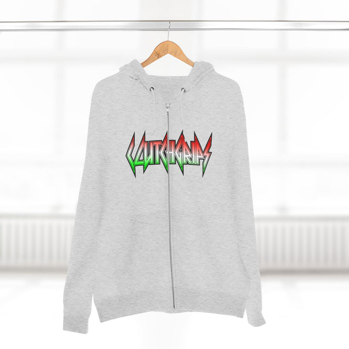 CG APE VS ZILLA RED WHITE GREEN FADE /CONQUER ZIP UP