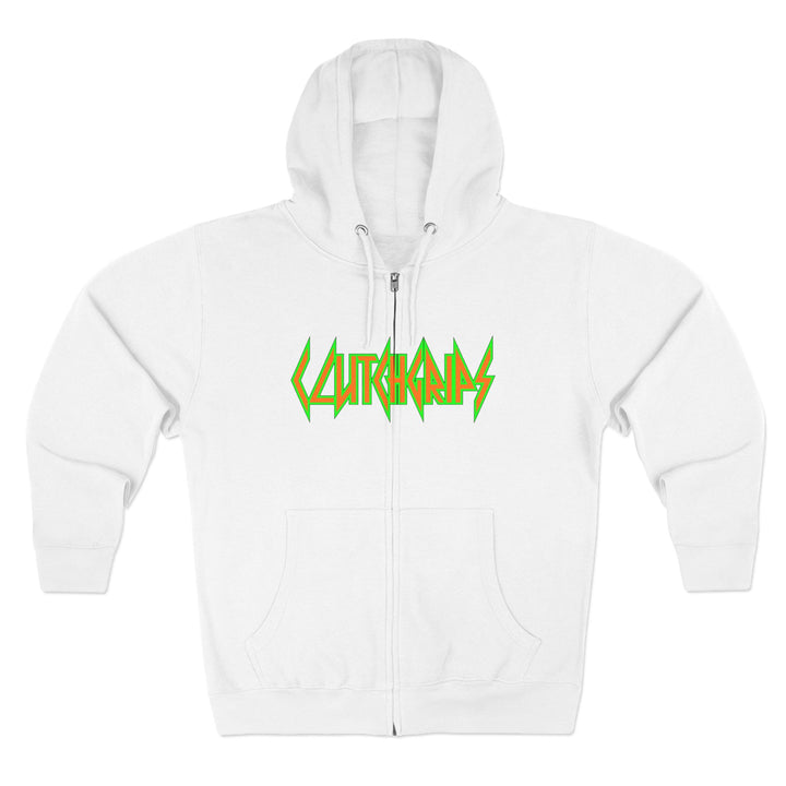 CG ANGRY DOG ORANGE GREEN /LIFT OR DIE ZIP UP