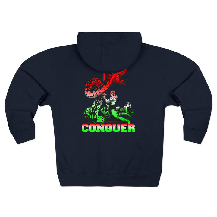 CG SERPENT SLAYER RED WHITE GREEN FADE /CONQUER ZIP UP