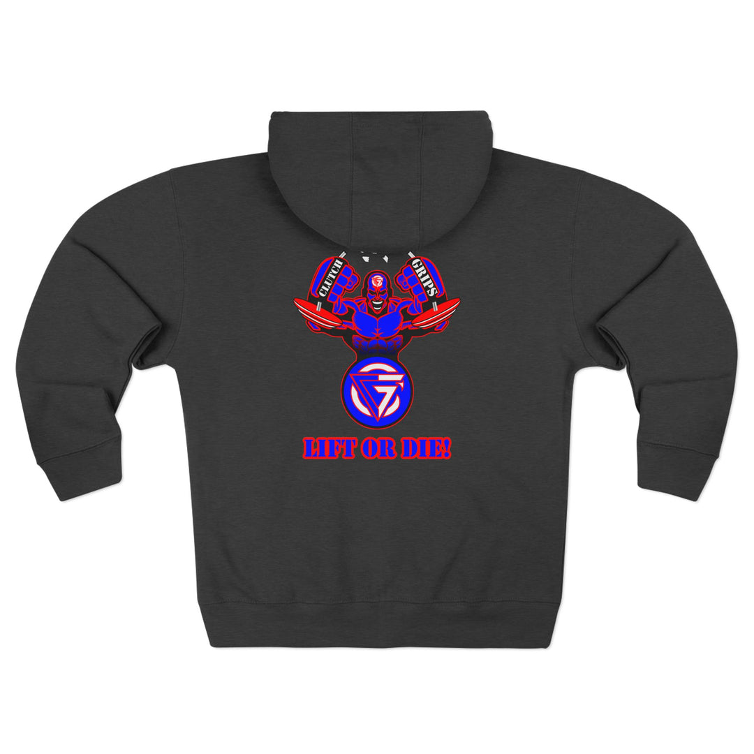 MAC SNAP RED BLUE/LIFT OR DIE ZIP UP