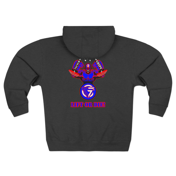 MAC SNAP RED BLUE/LIFT OR DIE ZIP UP