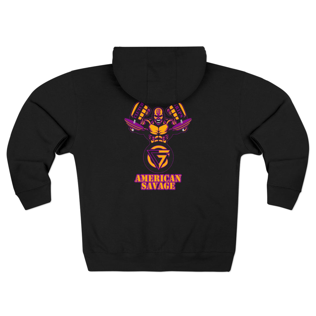 MAC SNAP GOLD LIGHT PURPLE /AMERICAN SAVAGE ZIP UP