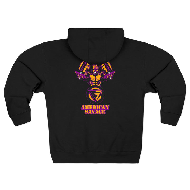 MAC SNAP GOLD LIGHT PURPLE /AMERICAN SAVAGE ZIP UP