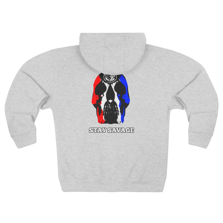 CG SKULL RED WHITE BLUE/STAY SAVAGE ZIP UP