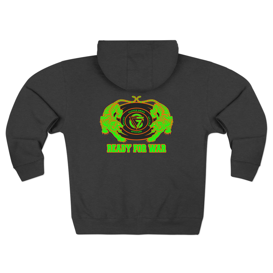 CG TIGER VS TIGER GREEN ORANGE /READY FOR WAR ZIP UP