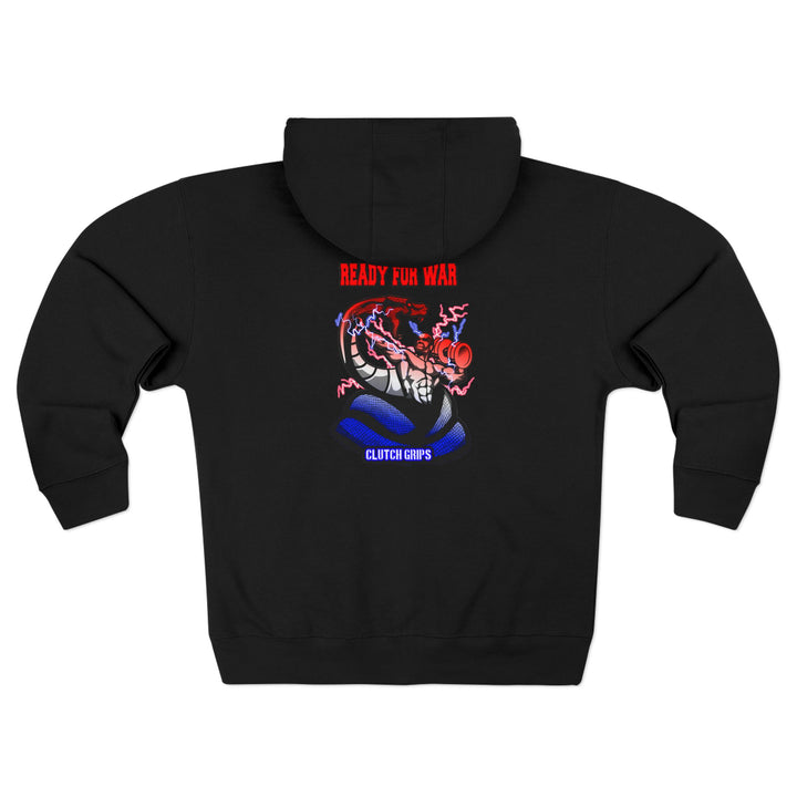 MAC VS SNAKE RED WHITE BLUE FADE /READY FOR WAR ZIP UP