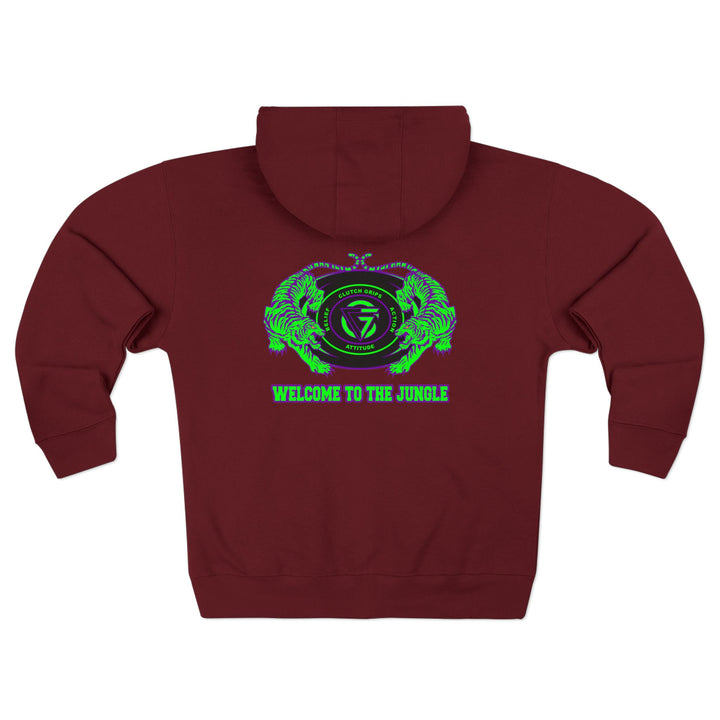 CG TIGER VS TIGER GREEN PURPLE /WELCOME TO THE JUNGLE ZIP UP