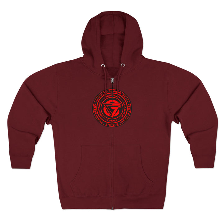 CG LION HEART RED BLACK /STAY SAVAGE ZIP UP