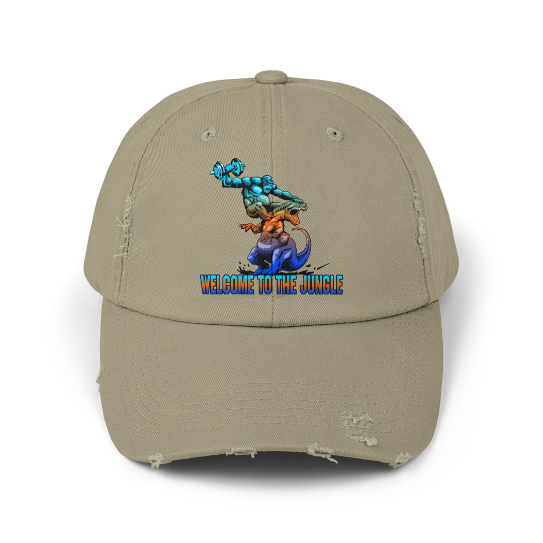 APE VS ZILLA BLUE ORANGE AQUA /WELCOME TO THE JUNGLE CAP