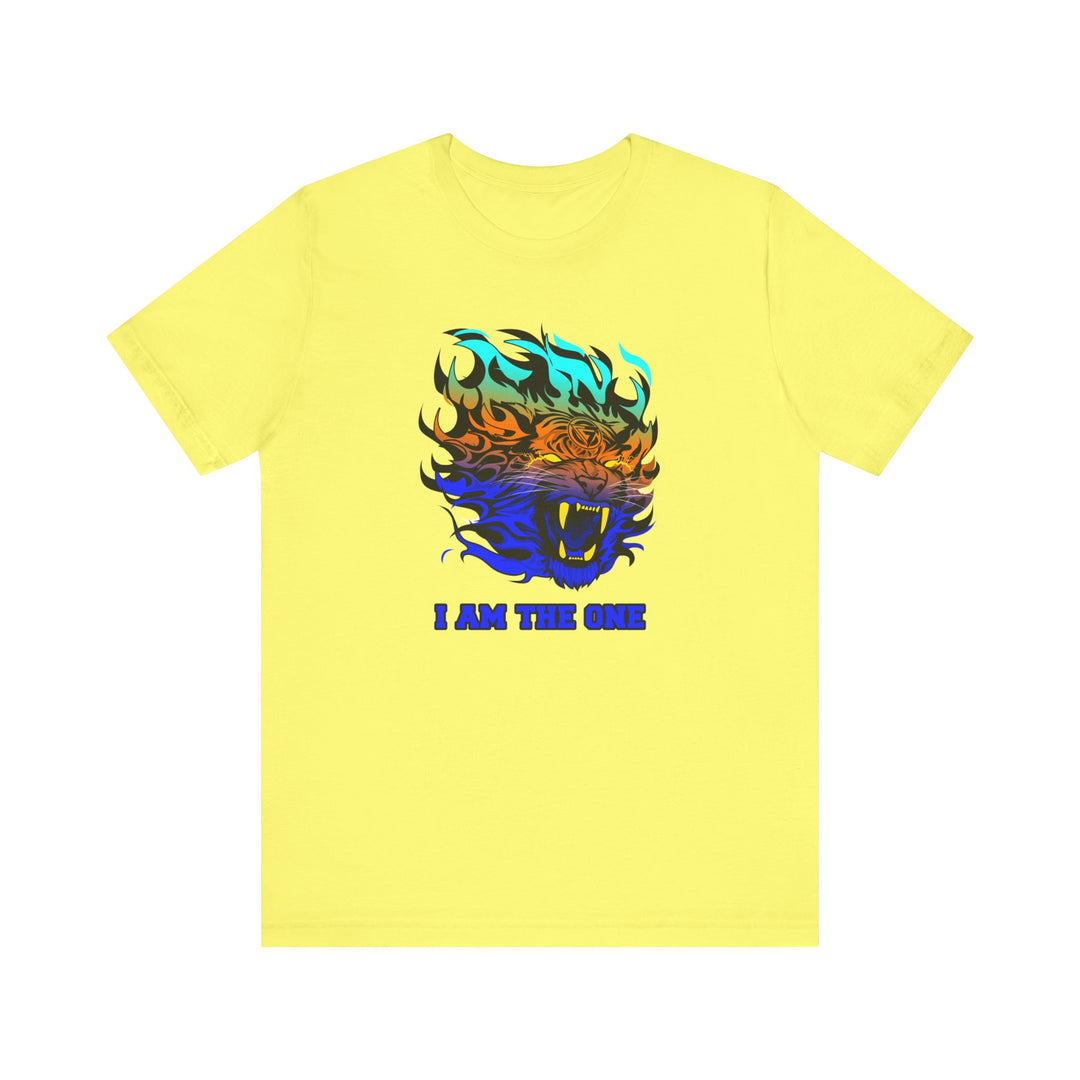 TIGER FLAME BLUE ORANGE AQUA FADE/I AM THE ONE