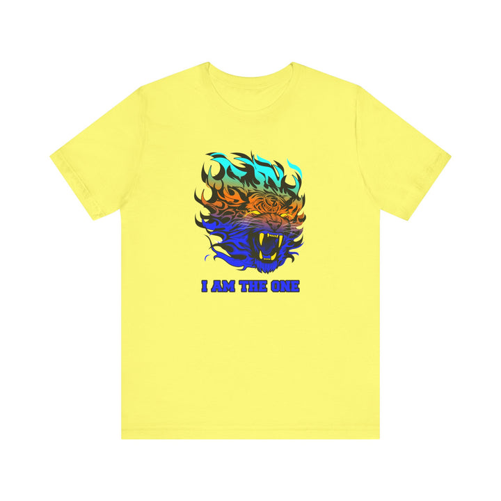 TIGER FLAME BLUE ORANGE AQUA FADE/I AM THE ONE