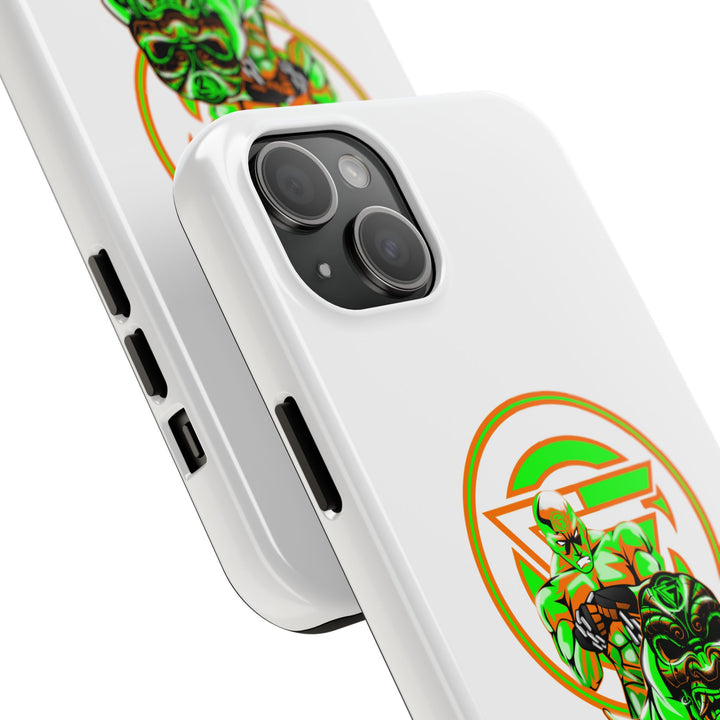 ANGRY DOG ORANGE GREEN PHONE CASE /LIFT OR DIE