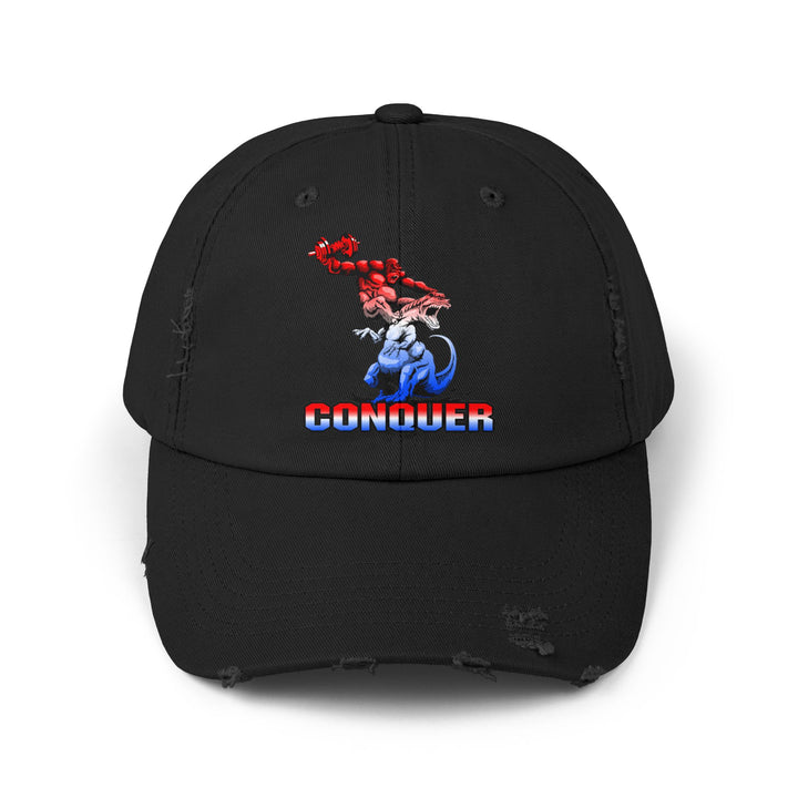 APE VS ZILLA RED WHITE BLUE FADE /CONQUER CAP